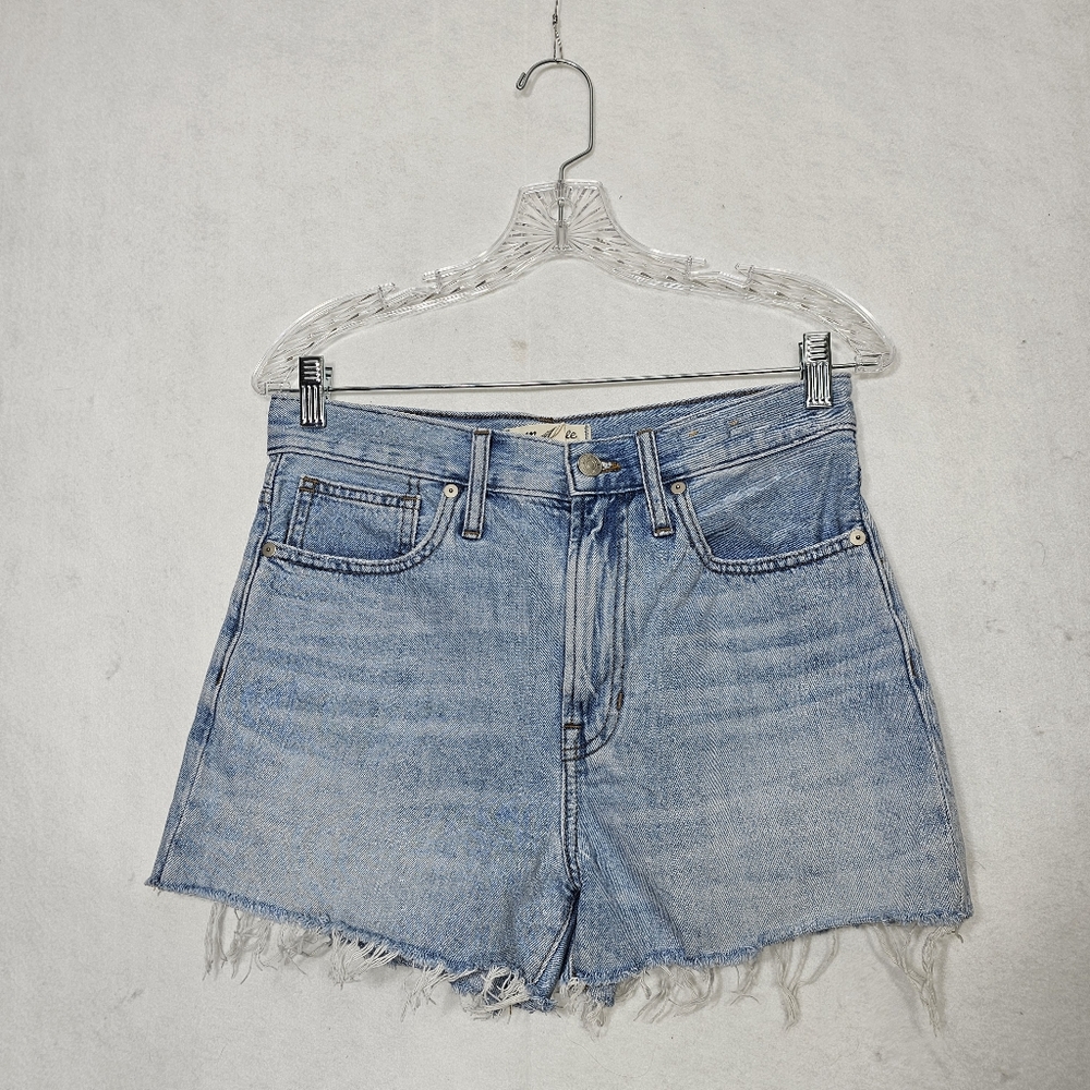 Madewell Light Wash Denim High Rise Perfect Jean Shorts 27 - Picture 1 of 12